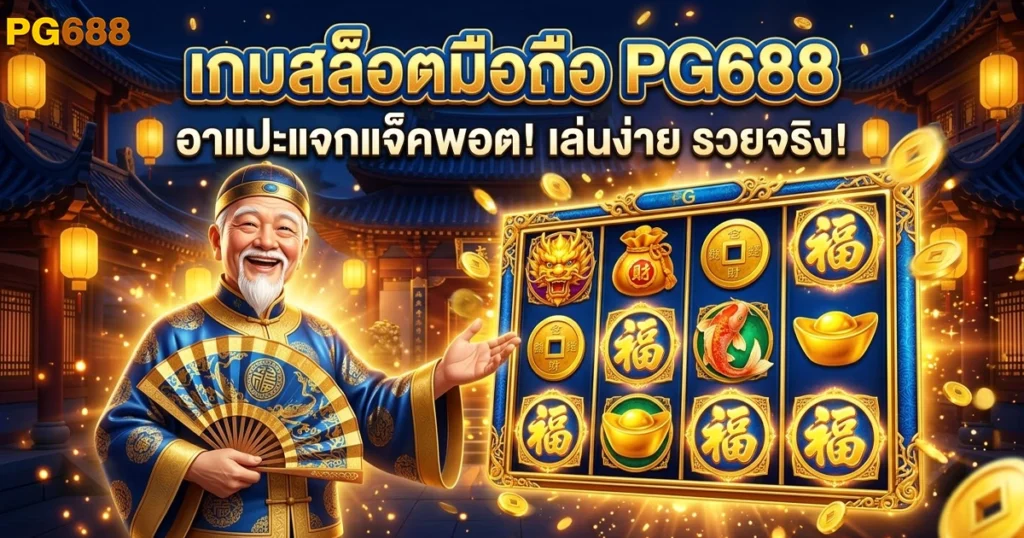 pg688 เกมสล็อตมือถือ อาแปะแจกแจ็คพอต เล่นง่าย รวยจริง