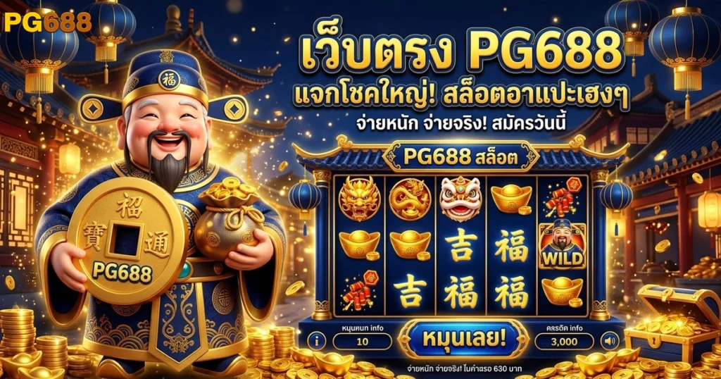 pg688 เว็บตรง แจกโชคใหญ่ สล็อตอาแปะเฮงๆ