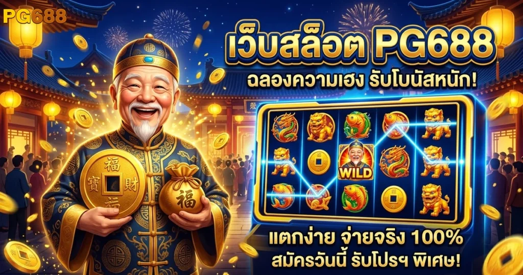 pg688 เว็บสล็อต ฉลองความเฮง รับโบนัสหนัก